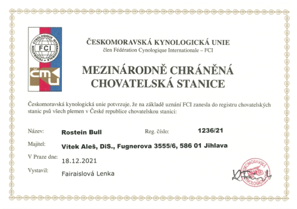 Změna názvu chovatelské stanice